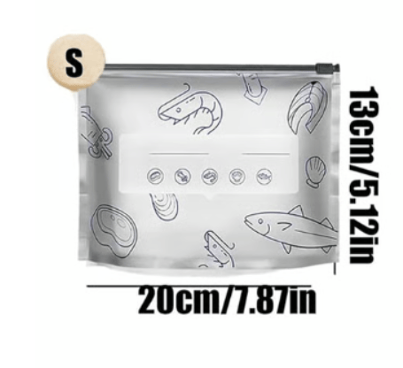 Reusable Aluminum Foil Sealable Food Storage Bags