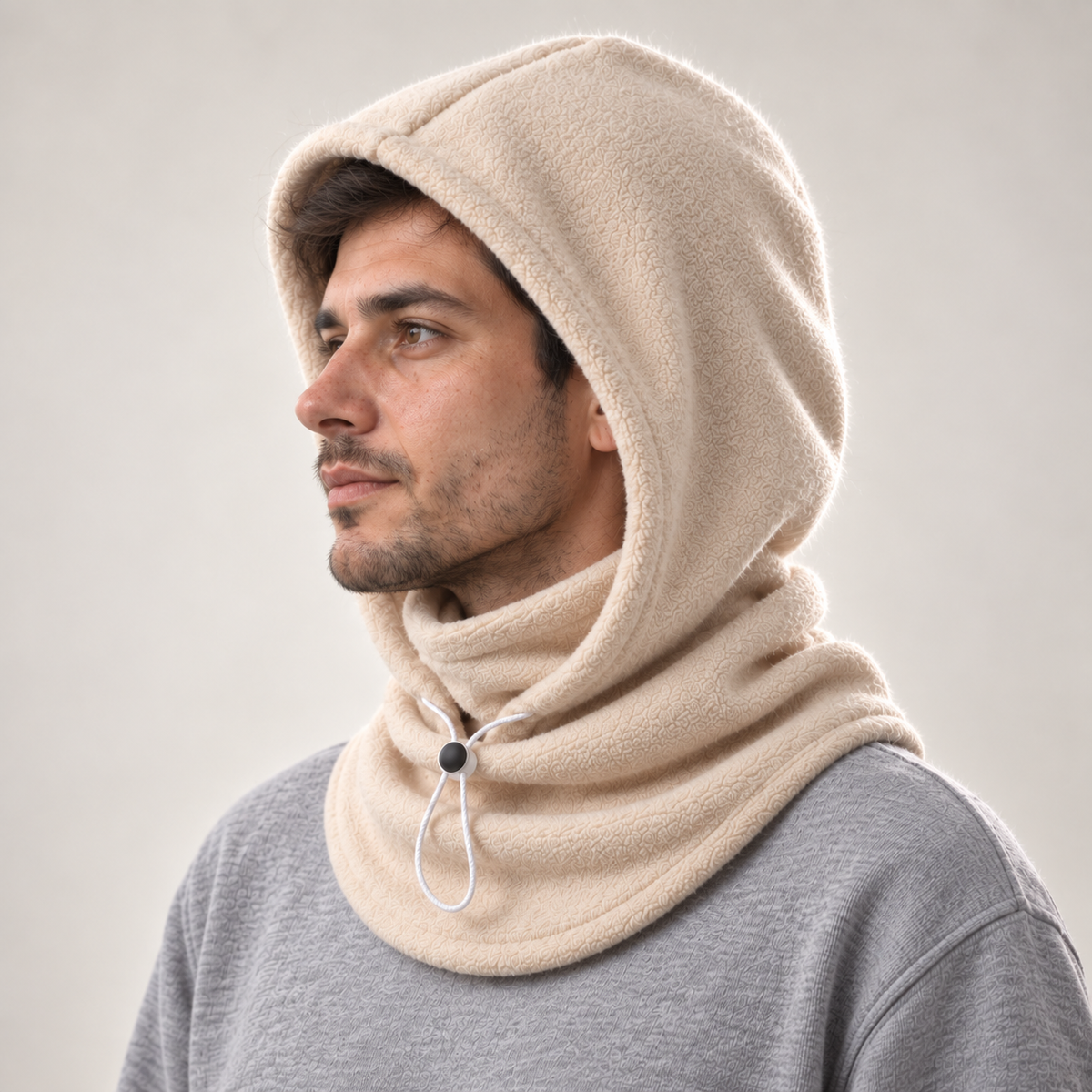 3-in-1 Fleece-Kapuze – Wärme für Kopf, Gesicht und Hals
