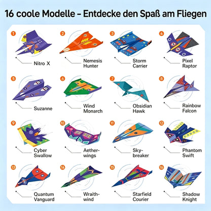 📢📢 40 % RABATT!! ⏰ Kreatives DIY-Papierflieger-Set für Kinder