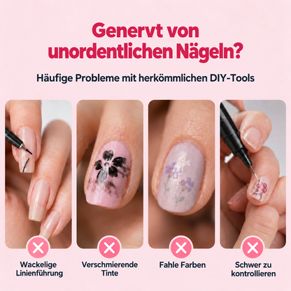 24-Farben Doppelseitige Nagel-Art-Stifte Set