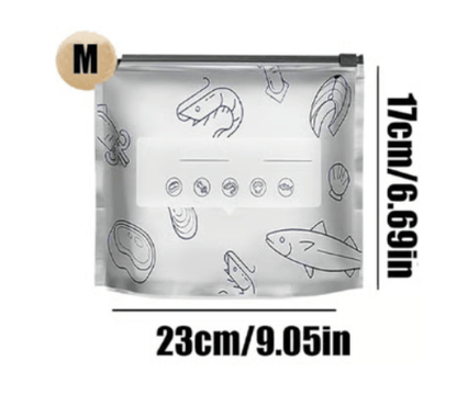 Reusable Aluminum Foil Sealable Food Storage Bags