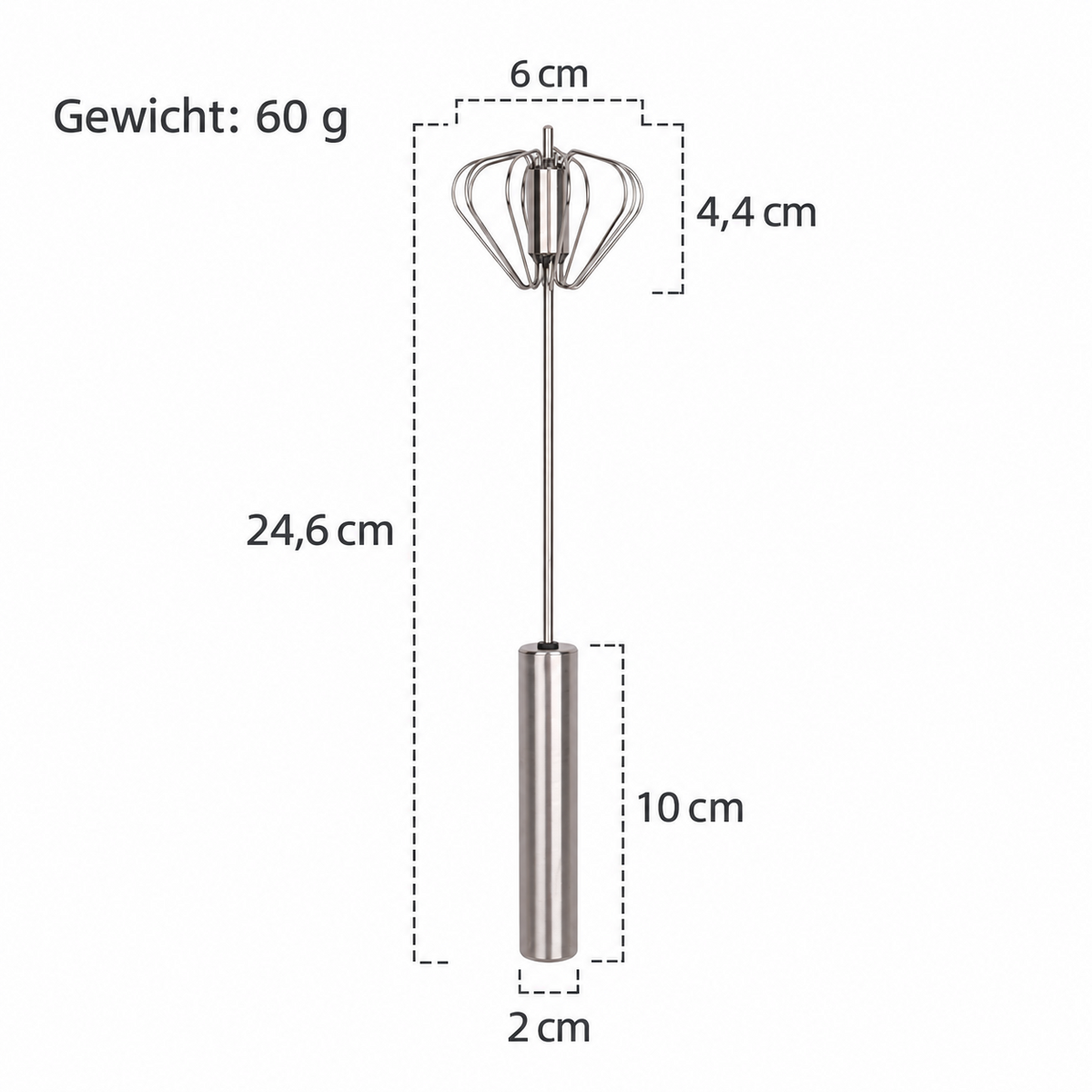 ✨Halbautomatischer Hand-Eierschläger aus Edelstahl