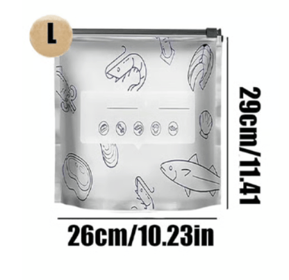 Reusable Aluminum Foil Sealable Food Storage Bags