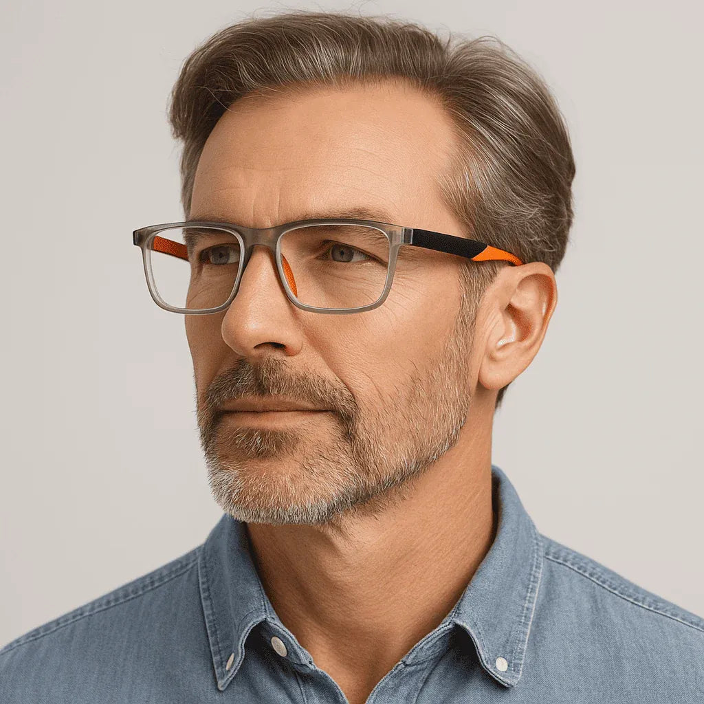 Gleitsichtbrille mit selbsttönenden Gläsern