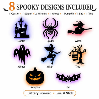 🎃 Halloween LED-Wandsticker – Verwandle leere Wände in echten Halloweenzauber
