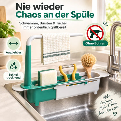 Ausziehbarer Spülen-Organizer für mehr Ordnung