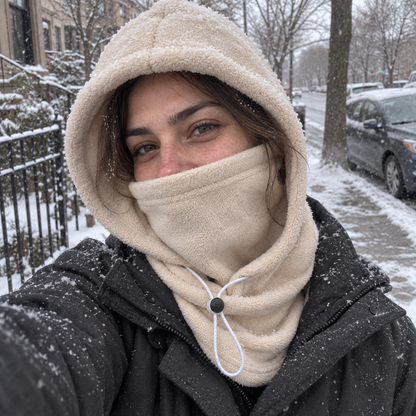 3-in-1 Fleece-Kapuze – Wärme für Kopf, Gesicht und Hals