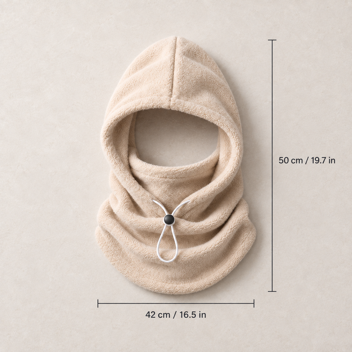 3-in-1 Fleece-Kapuze – Wärme für Kopf, Gesicht und Hals