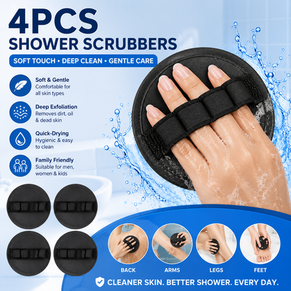 Deep-Clean Exfoliating Body Scrubber Set(4-Pack)