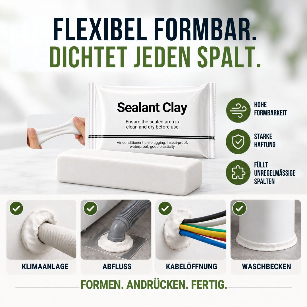Formbare Dichtknete für Rohr- & Wandöffnungen