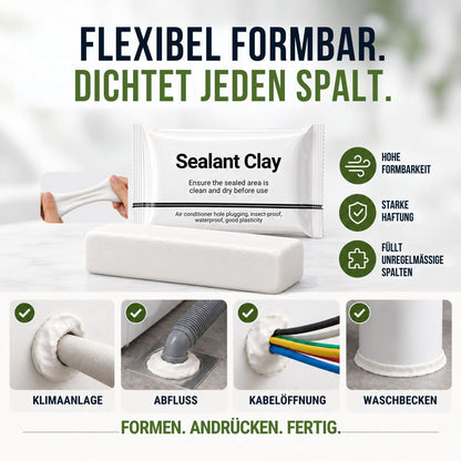 Formbare Dichtknete für Rohr- & Wandöffnungen