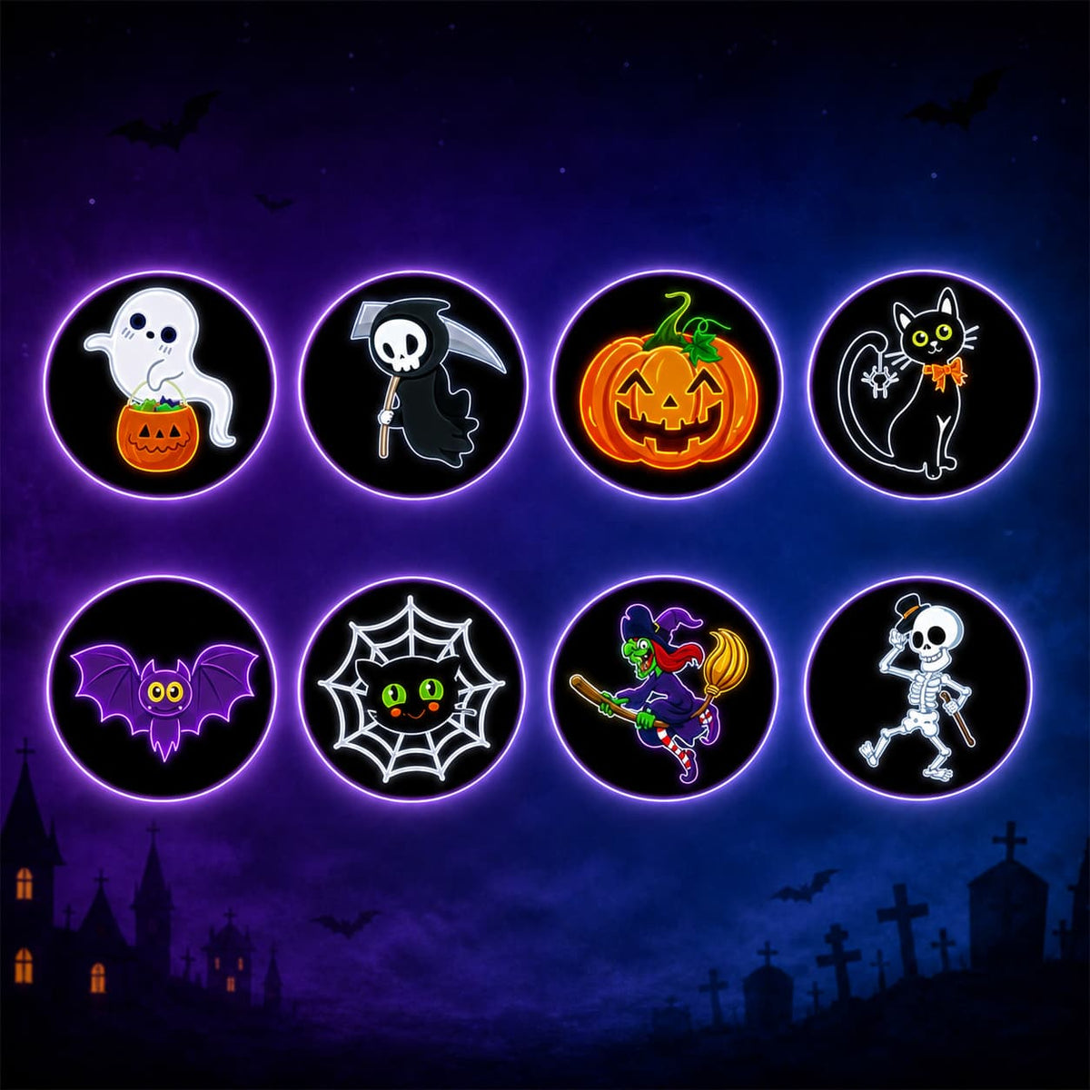Halloween-Fingerprojektor-Set – Verwandle Jede Wand in Ein Halloween-Erlebnis 🎃