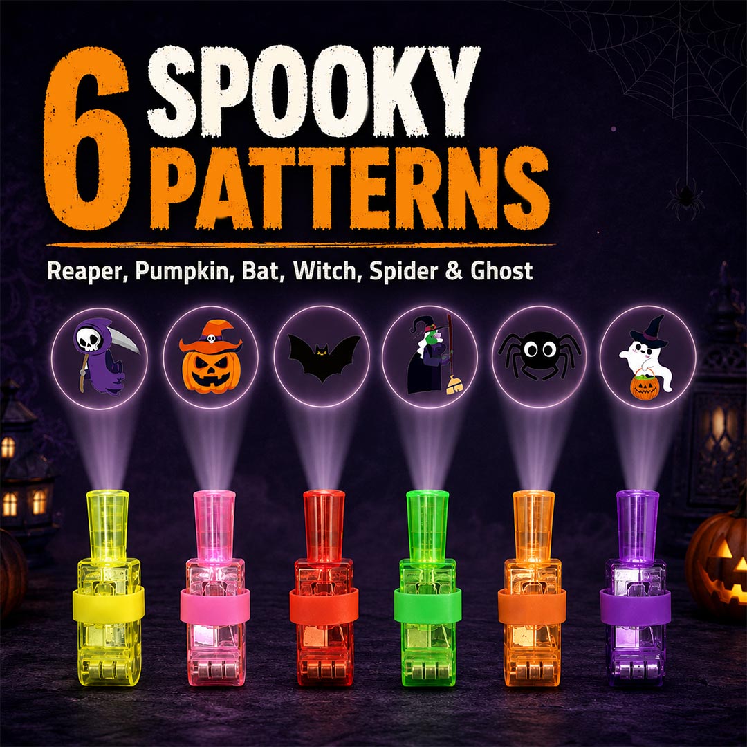 Halloween-Fingerprojektor-Set – Verwandle Jede Wand in Ein Halloween-Erlebnis 🎃