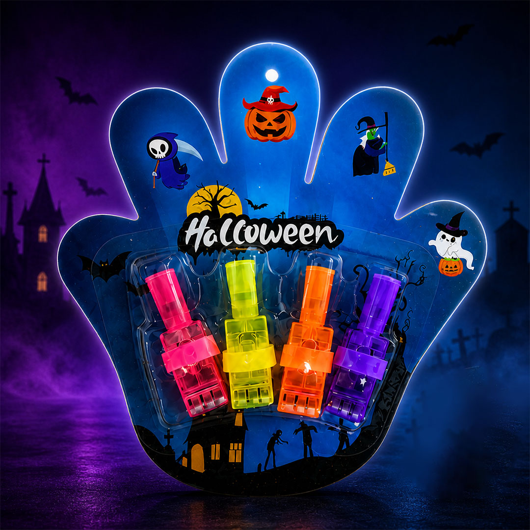 Halloween-Fingerprojektor-Set – Verwandle Jede Wand in Ein Halloween-Erlebnis 🎃