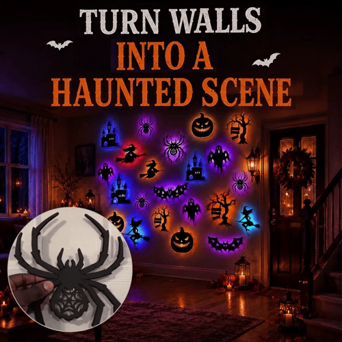 🎃 Halloween LED-Wandsticker – Verwandle leere Wände in echten Halloweenzauber