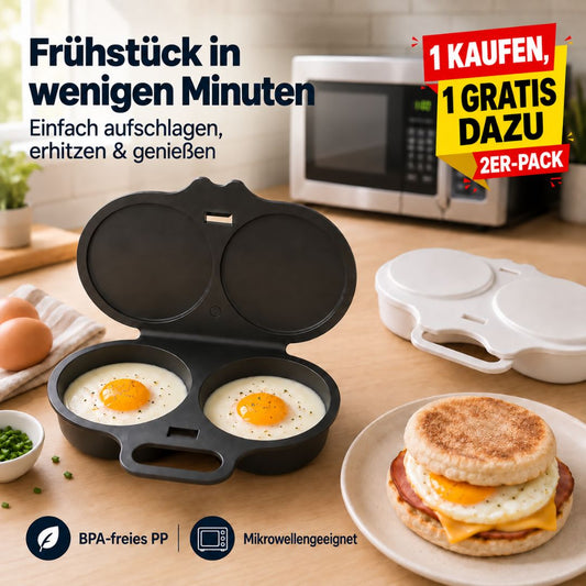 2 EGGS. 60 SECONDS. ZERO PAN.