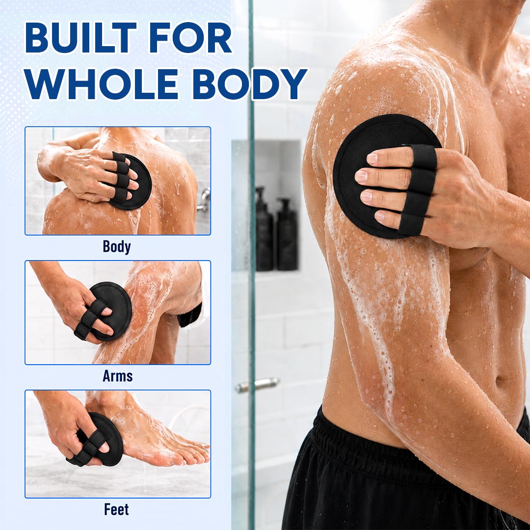 Deep-Clean Exfoliating Body Scrubber Set(4-Pack)