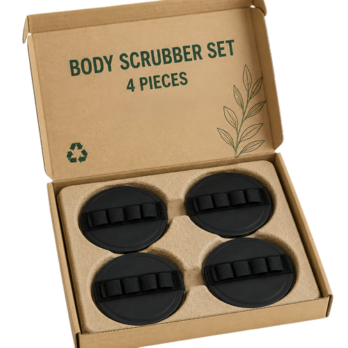 Tiefenreinigendes Peeling-Body-Scrubber-Set (4er-Pack)