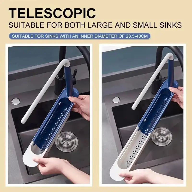🔥Limited Time 33% OFF,buy 2 Save 50%🔥 Upgraded Telescopic Sink Storage Rack