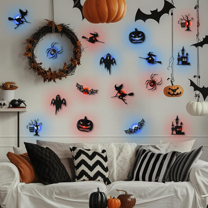 🎃 Halloween LED-Wandsticker – Verwandle leere Wände in echten Halloweenzauber