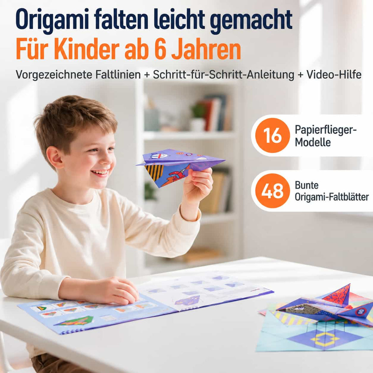 📢📢 40 % RABATT!! ⏰ Kreatives DIY-Papierflieger-Set für Kinder