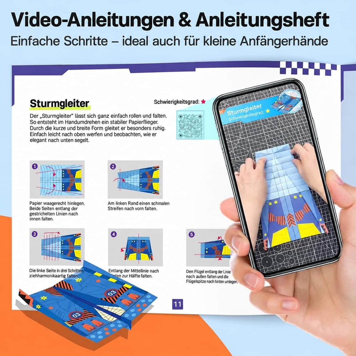 📢📢 40 % RABATT!! ⏰ Kreatives DIY-Papierflieger-Set für Kinder