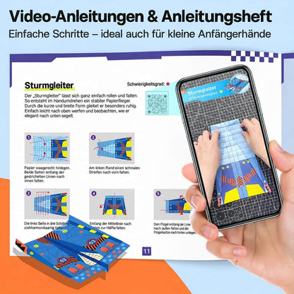 📢📢 40 % RABATT!! ⏰ Kreatives DIY-Papierflieger-Set für Kinder