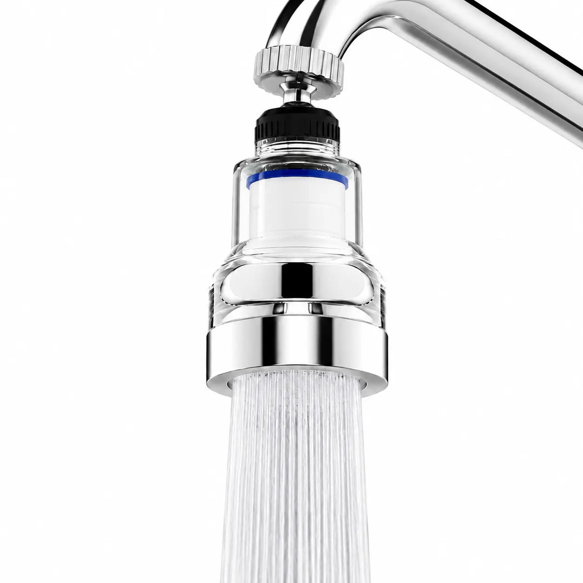 🚿✨3-Gang-Wasserhahnfilter mit Spritzschutz und Universalgelenk