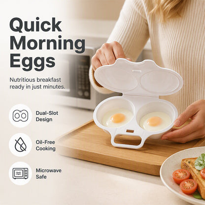 2 EGGS. 60 SECONDS. ZERO PAN.