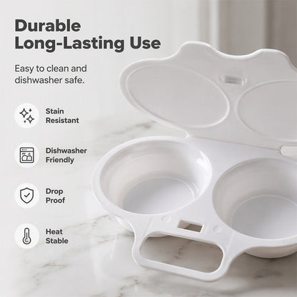 2 EGGS. 60 SECONDS. ZERO PAN.
